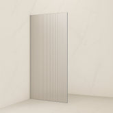 Fluted/Reeded Corner Walk In Shower Screen - Various Colours